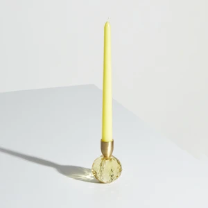 Karaca Home Vicki Şamdan Cam  6x9 cm Sarı