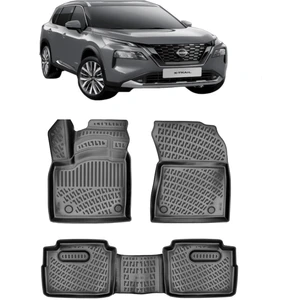 Nissan X-Trail E-Power 2022 Sonrası  3D Paspas Siyah