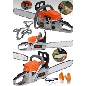 Çift Egzozlu Tam Profesyonel 12HP 58CC Ağaç Odun Dal Kesim Benzinli Ağaç Motoru