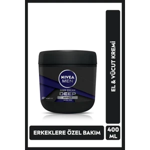 NIVEA Men El Ve Vücut Kremi Deep Impact 400ml, Nemlendirici