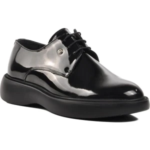 Pierre Cardin 70914 Siyah Rugan  Deri Erkek Casual Ayakkabı