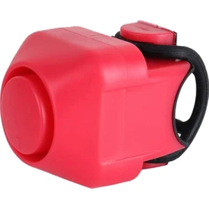 130DB Elektrikli Bisiklet Zili Vintage Metal Bisiklet Zili Taşınabilir Silikon Su Geçirmez, Kırmızı (Yurt Dışından)