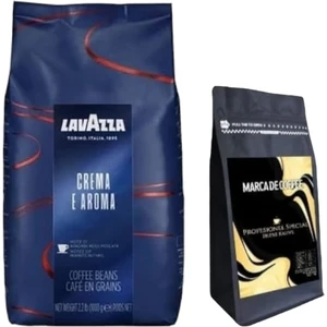 Crema E Aroma Çekirdek Kahve 1 kg + Marca De Coffee Professional Special Filtre Kahve 250 gr