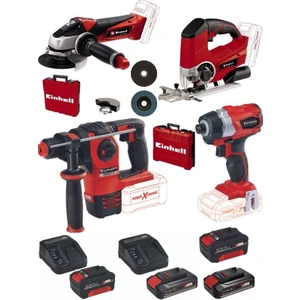 Te-Ag 18/115 Acc Aksesuarlı Avuç Taşlama Te-Js 18/80 Dekupaj Herocco 18V Kırıcı Delici Te-Cı 18 Bl Vidalama 2X4.0+2X2.5AH Akülü Set