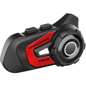 KN6100 Motosiklet Kask İnterkom Bluetooth Intercom Kulaklık Seti Kırmızı