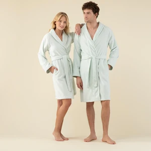 Solid Unisex Bornoz Su Yeşili