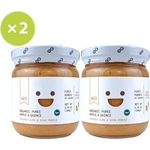 OG natural 2'li Organik Elma & Ayva Püresi 180 gr +6 Ay