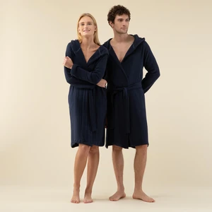 Armin Unisex Bornoz Marin Mavi