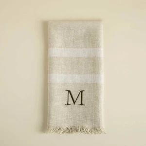 Monogram Mutfak Havlusu Bej