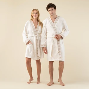 Marigold Unisex Bornoz Ekru