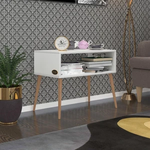 Kenzlife  Komodin Dumrul Byz 57*70*39 Ahşap Ayaklı Komidin Kitaplık