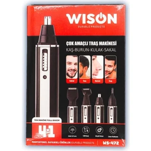 WS-472 4/1 Çok Amaçlı Tıraş Makinesi -Kaş-Burun-Kulak-Sakal