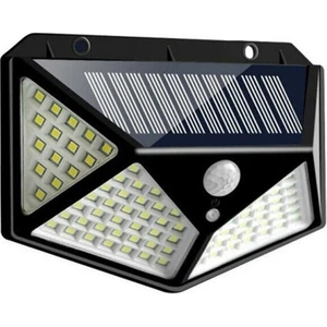 Elite AVM 100 LED Solar Güneş Enerjili Hareket Sensörlü 4 Taraflı Bahçe Garaj Ev Aydınlatma Lambası