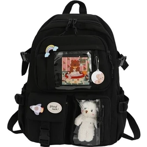 Su Geçirmez Naylon Okul Sırt Çantası - Açık Yeşil (Yurt Dışından)