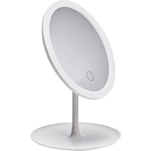 , LED Işıklı, USB'li Yuvarlak Masa Üstü Makyaj Aynası