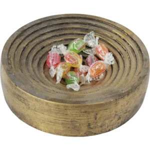 Şekerlik Altın Eskitme Renk Sunumluk Drajelik Dekoratif Tabak Model 2