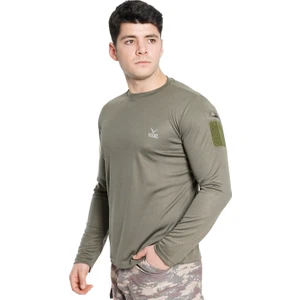 Vogel Tactical Tactical Uzun Kollu Yakasız Haki T-Shirt