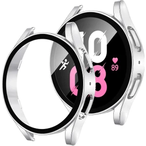 Samsung Galaxy Watch4 44MM Önü Kapalı Ekran Korumalı Silikon Kılıf - FC010