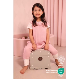 Bebek/çocuk Müslin Uyku Tulumu, Nakış Detaylı, %100 Pamuk