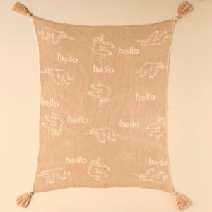 Bella Maison Sloth Triko Battaniye Bej (100x120 cm)