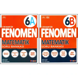 Fenomen Yayıncılık Fenomen 6. Sınıf Matematik Soru Bankası (A)+(B) Kitabı 2 Kitap