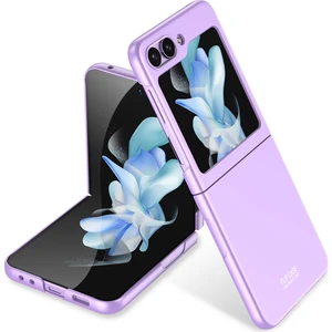 M.TK Moveteck Samsung Galaxy Z Flip 5 Kılıf Katlanır Ultra Ince Hafif Arka Ekran Gösterir Tam Koruyucu Tarz Case