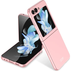 M.TK Moveteck Samsung Galaxy Z Flip 5 Kılıf Katlanır Ultra Ince Hafif Arka Ekran Gösterir Tam Koruyucu Tarz Case