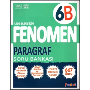 Fenomen Yayıncılık Fenomen 6. Sınıf Paragraf Soru Bankası (B)