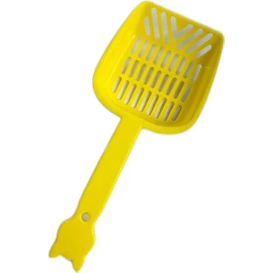 Plastik Kedi Saplı Kum Küreği 26CM Sarı
