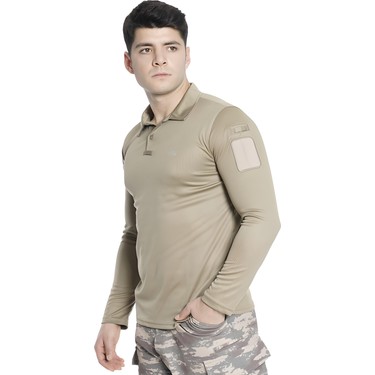 Vogel Tactical Tactical Uzun Kollu Yakal T Shirt Bej Fiyat