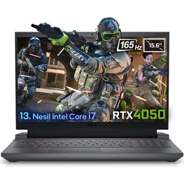 Dell Gaming G15 5530 G155530010U Intel Core I7-13650HX 16GB DDR5 512GB SSD RTX4050 6GB 15.6inç