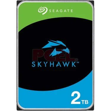 Seagate SKYHAWK 3,5" 2TB 256M 5400RPM ST2000VX017 SATA 3, 64HD Kamera, 7/24 Güvenlik