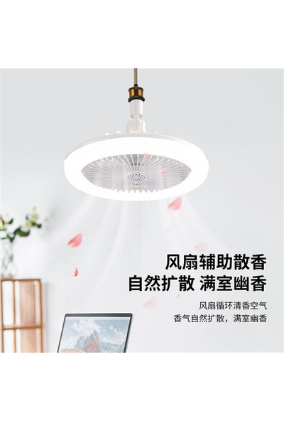 Tcherchi Hız Ayarlı Kapalı LED Lamba Pratik Uyku Modu Geniş Uygulama Modern Tavan Vantilatörü (Yurt Dışından)