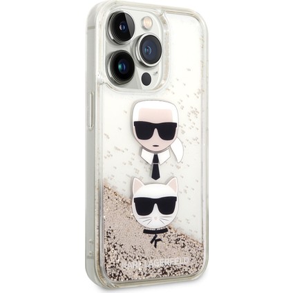 iPhone 14 Pro Uyumlu Kılıf Sıvılı Simli K&c Head Dizayn Kapak modelleri