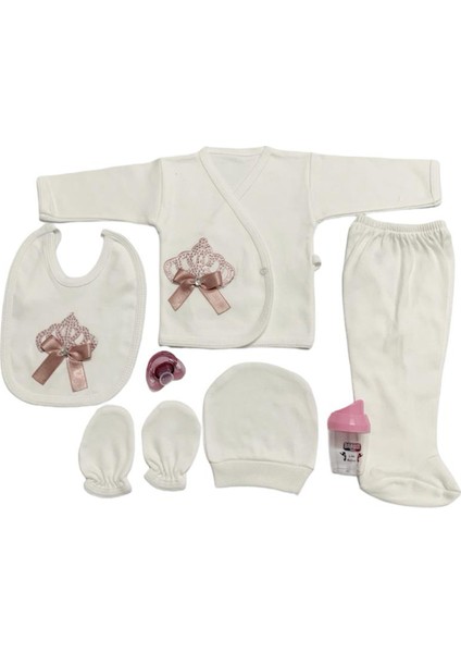 Taşlı Nakışlı Kız 7'li Hastahane Çıkışı Yenidoğan Zıbın Seti fiyatları