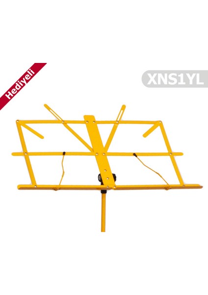 Nota Sehpası Portatif XNS1YL Sarı ( Taşıma Kılıfı Hediyeli )