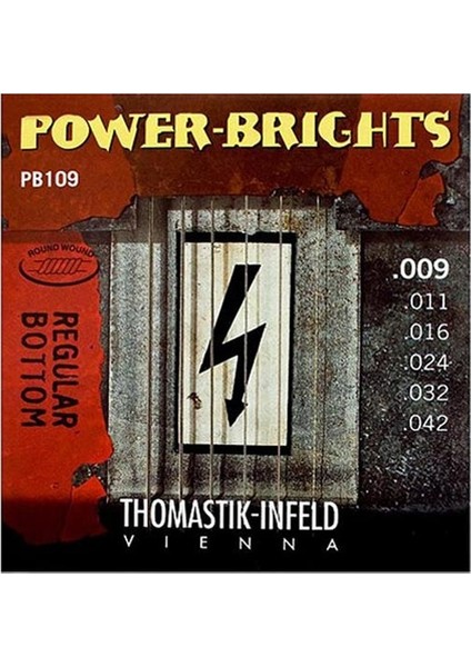 Thomastik Infield PB109 Power Brights Serisi Elektro Gitar Tel Seti