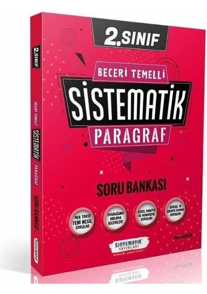 Sistematik Yayınları 2. Sınıf Beceri Temelli Sistematik Paragraf Soru Bankası