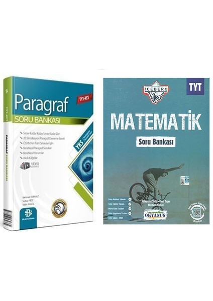 TYT Paragraf ve Okyanus Iceberg Matematik Soru Bankası 2 Kitap Set