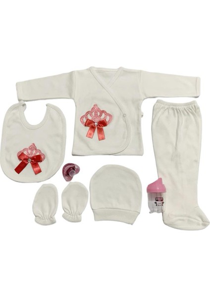 Taşlı Nakışlı Kız 7'li Hastahane Çıkışı Yenidoğan Zıbın Seti fiyatları