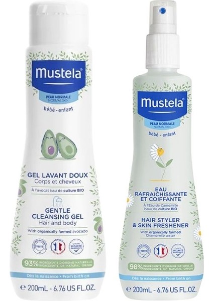 Skin Freshener Saç ve Vücut Spreyi 200 ml + Gentle Yenidoğan Şampuanı 200ml