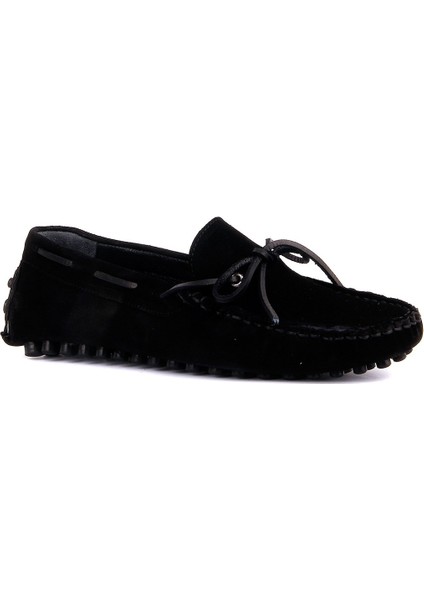 Siyah Süet Erkek Loafer