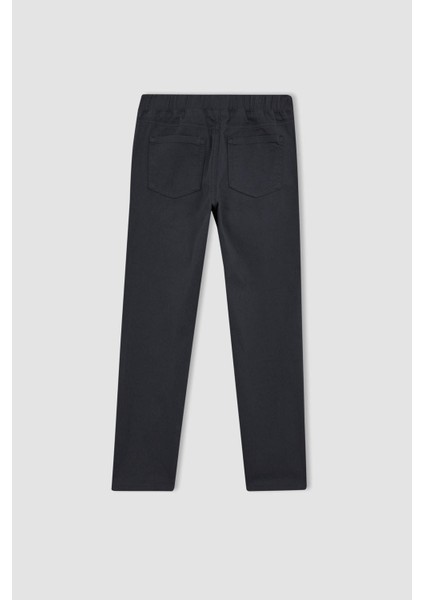 Erkek Çocuk Gri Gabardin Okul Pantolonu T8850A623AU