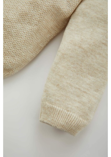 Erkek Bebek Bisiklet Yaka Düğmeli Triko Hırka A3833A523AU modelleri