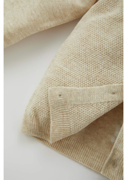 Erkek Bebek Bisiklet Yaka Düğmeli Triko Hırka A3833A523AU fırsatları