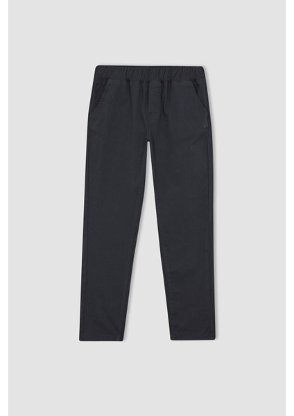 Erkek Çocuk Gri Gabardin Okul Pantolonu T8850A623AU