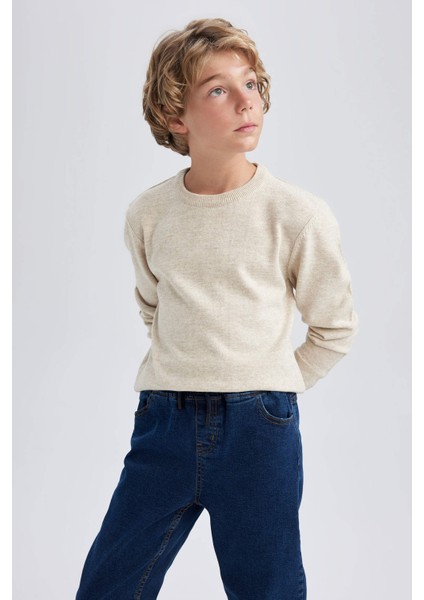 Erkek Çocuk Regular Fit Bisiklet Yaka Triko Kazak A4992A823WN modelleri