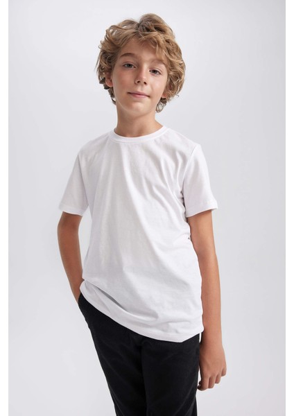 Erkek Çocuk Bisiklet Yaka 2'li Kısa Kollu Tişört X8801A623AU modelleri