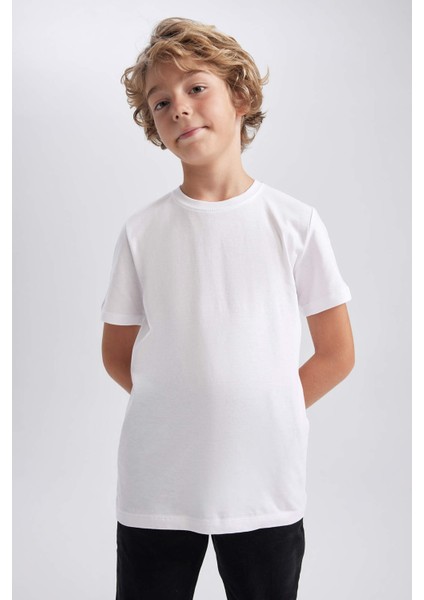 Erkek Çocuk Bisiklet Yaka 2'li Kısa Kollu Tişört X8801A623AU indirimleri
