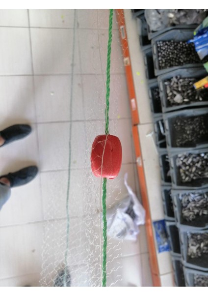 Yavru Balık Yakalama Ağı 5 mt Ip Kurşunlu Mantarlı (0,12 Mm)